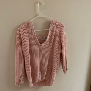 Light pink knit sweater